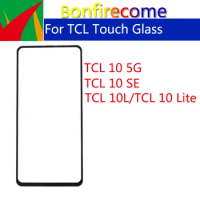 10Pcs\Lot For TCL 10 SE 5G 10L 10 Lite Touch Screen Front Outer Glass Panel LCD Lens With OCA Glue Replacement