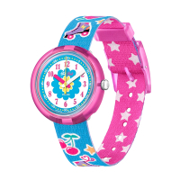 FLIKFLAK 兒童手錶 熱情滑輪 DISCO POP (31.85mm) 兒童錶 編織錶帶