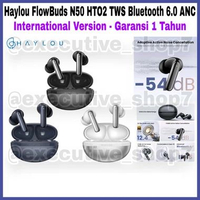 Haylou FlowBuds N50 HT02 TWS Bluetooth 6.0 ANC - International Version - GaransI 1 Tahun Black