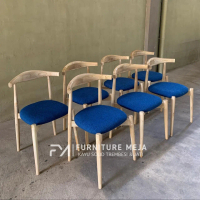 Kursi Cafe Tanduk Kursi Makan Tanduk Banteng Kayu Jati Solid Chairs Furniture