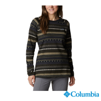 Columbia哥倫比亞 女款 Sweater Weather刷毛半開襟長袖上衣-黑色 UAR06130BK / FW22