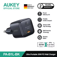 Aukey AUKEY Charger Type C 30W PA-B1L-BK GAN PD 3.0 PPS Fast Charging