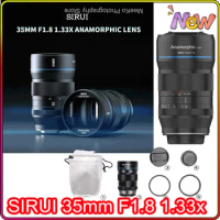 SIRUI 35mm F1.8 1.33x M4/3 Anamorphic Lens Micro Single Cinema Lens Wide Screen 1.33x Widening Suitable for Sony E Canon RF New