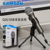 100% Original Samson Q2U Handheld Dynamic USB Microphone with XLR and USB I/O High Quality