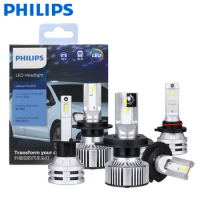 Philips LED H1 H3 H4 H7 H11 Ultinon Pro3101 12V/24V 6000K Bright White HB3 9005 HB4 9006 HIR2 9012 Auto Headlight LED Lamps, 2x