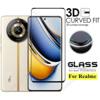 Full Glue Cover Tempered Glass For Realme 11 Pro+ 6.7" Realme11Pro Plus Realme11 11Pro Phone Screen Protector Protective Film