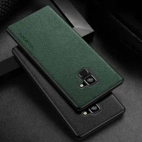Case for Samsung Galaxy A8 Plus 2018 A730 A5 2017 A520 Cross pattern Leather cover Luxury coque for Samsung Galaxy A8 2018 case