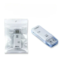 USB2.0 High-speed Card Reader, Portable Ivory White XD Single-port Card Reader, Strong Compatibility PC