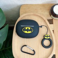 New Cartoon Marvel Batman Earphone Case for Realme Buds T300 T100 Silicone Wireless Earbuds Charging Box with Keyring