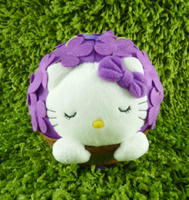 【震撼精品百貨】Hello Kitty 凱蒂貓~絨毛娃娃-紫球