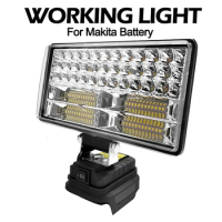 3/4/5/8Inch Led Light Portable Spotlights Cordless Outdoor Work Fishing Handheld Emergency Tool Light Fit 20v Makita Batteryt
