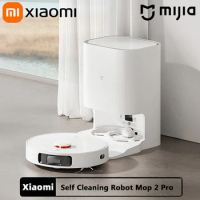 XIAOMI MIJIA Self Cleaning Robot Vacuum Mop 2 Pro 4000PA Smart Home Cleaning Robot Cleaning Tools Dirt Disposal LDS Navigation