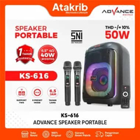 ADVANCE Speaker Portable KS-616 Bluetooth 6,5 inch