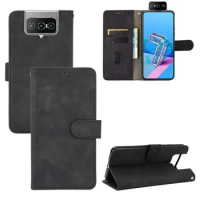 For Asus Zenfone 8 Flip ZS672KS Luxury Flip Skin Texture PU Leather Wallet Case For Asus Zenfone 8 Flip ZS672KS Phone Bags