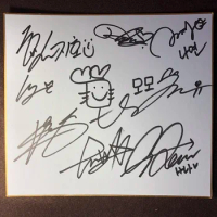 hand signed TWICE autographed Shikishi Card Art Board Group signatures 89K