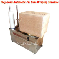 PE Film Wraping Machine Tray Semi-Automatic Packaging PE Winding Film Machine With Torque Capacity 30kg Film Drawing Machine