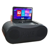 Handheld Audio Karaoke Player Wireless Bluetooth Speaker with Mic Smart System Touch Screen Outdoor Portable Karaoke Machine