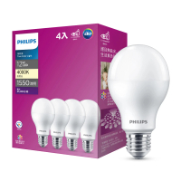 【Philips 飛利浦】12W LED 真彩光真彩版 - 4000K/6500K 4入(PL401/PL402)