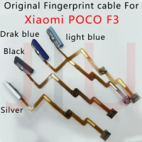 New For Xiaomi Poco F3 Fingerprint Sensor Scanner Touch ID Connect Home Button Flex Cable Module Spare Parts For xiaomi poco f3