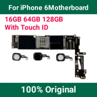Original Motherboard For IPhone 6 Motherboards Logic Board With Touch ID Mainboard For IPhone 6S Plus Unlocked Board Tested Well