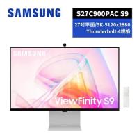 抽耳機 SAMSUNG 27吋 ViewFinity S9 5K 高解析度平面顯示器 S27C900PAC