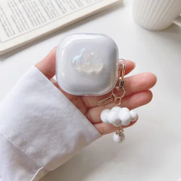 1pc Cute Clouds For Samsung Galaxy Buds Pro/Live Soft TPU Anti-Fall Transparent Earphone Case for Galaxy Buds Pro 2 Cover
