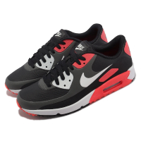 NIKE 耐吉 高爾夫球鞋 Air Max 90 Golf 男鞋 女鞋 黑 紅 無釘 氣墊 高球 機能 運動鞋(CU9978-010)