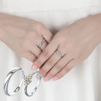 【LEESA】情侶對戒\結婚戒指\鑽石戒指\求婚戒指\戒指\純銀戒指\對戒\指環\情侶戒指\情侶禮物\生日禮物