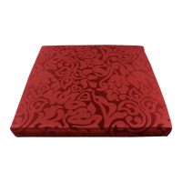 【宜欣居傢飾】艾馬仕-精緻防潑水緹花坐墊-紅-5入-55*55*5cm(高密度惰性泡棉、實木椅座墊、台灣製MIT)