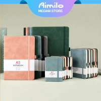 Aimilo - Notebook A5/A6/A7 Buku Diary Aesthetic Buku Catatan Buku Notes Kecil Notebook Tali 100 Lemb