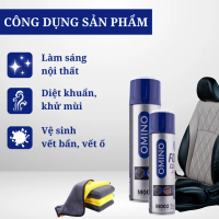 Tẩy đa năng dạng bọt trên ô tô chính hãng OMINO