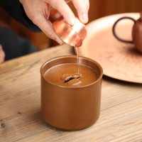 純銅建水茶渣桶仿古水盂干泡臺儲水盤功夫茶具茶洗茶壺承道零配件