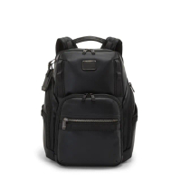 【TUMI】Alpha Bravo Search 皮革商務後背包 - 黑色(TUMI 官方旗艦店)