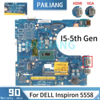 For DELL Inspiron 5558 5458 5758 Notebook Mainboard LA-B843P 07CV2G 0M94D0 0HD0R2 05K7K8 3805U I3 I5 I7 Laptop Motherboard VGA