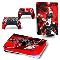 PS5 Skin Sticker Decal Cover for PlayStation 5 Console and 2 Controllers PS5 Disk Skin Sticker Vinyl PS5 Digital skin P5