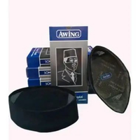 Peci Awing Hitam Polos