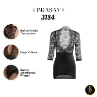 New Brasay  Lingerie Wanita Baju Dinas Istri Cosplay Sekretaris Dress Lace Pakaian Tidur Wanita 3184