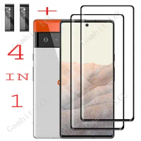 4IN1 3D Camera Lens Full Tempered Glass For Google Pixel 6 Pro Pixel6 6Pro GB7N6 G9S9B16 G8VOU Screen Protection Cover Film