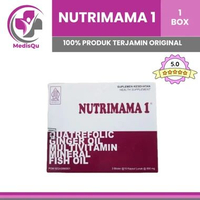 NUTRIMAMA 1 2 3 BOX ISI 30 KAPSUL LUNAK | Suplemen Kehamilan dengan 3 Tahap Masa Kehamilan ( TM 1, T