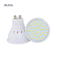 New 10PCS/LOT Super Bright SMD 2835 GU10 LED Lamp 220V LED Spotlight 7W 10W 12W 36 54 60LEDS Light Bulbs LED for Home Chandelier