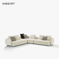 Wbert Italian Simple Set Fabric Reception Sofa For Hotel Lobby Homestay Commercial Office Or Nordic Living Room Villa