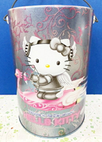 【震撼精品百貨】Hello Kitty 凱蒂貓 鐵製垃圾桶/提盒-21世紀天使限定款#78084 震撼日式精品百貨