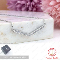 Kalung Gelang Serut Aurel Perak 925 Lapis Emas Putih Set Perhiasan Cincin Jewelry Model Terbaru Aule