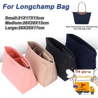พร้อมส่งในไทย LONGCHAMP กระเป๋าถือ กระเป๋าเครื่องสําอาง ผ้าสักหลาด แต่งหูหิ้ว สําหรับผู้หญิง