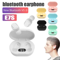 E7S TWS Fone Bluetooth Earphone 5.2 Wireless Headphones Noise Cancelling Earbuds with Mic Wireless Bluetooth Headset for Xiaomi