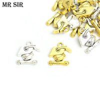 20pcs Charms Graduation Bachelor Cap Diploma Antique Gold/Silver Color Pendants Jewelry Making Necklace DIY Handmade Accessories