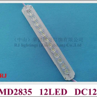 LED module light DC12V/DC24V 2.4W 320lm SMD2835 12ed 180mm*25mm waterproof IP65 Truck light Long vehicle Warning Contour light