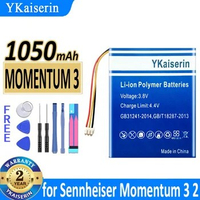 1050mAh YKaiserin Battery for Sennheiser True Momentum 3 momentum3 Wireless 2 wireless2 Bateria