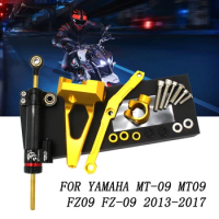 MT 09 CNC Motorcycle Steering Stabilize Damper Bracket Mount FOR YAMAHA MT-09 MT09 2015 2016 2017 2018 2019