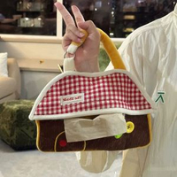 內地直送 - ins紙巾盒壁掛式抽紙盒紙巾掛袋衛生間收納懸掛紙抽盒車載紙巾袋